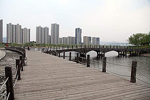 迁西,滦河,公园,河滩,建设,美化,建筑,风光,休闲,水景