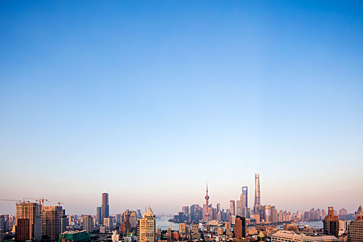 上海,黄浦江,两岸,夜景