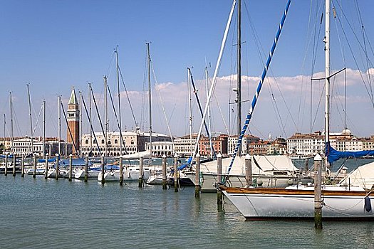 帆船,港口,威尼斯,意大利