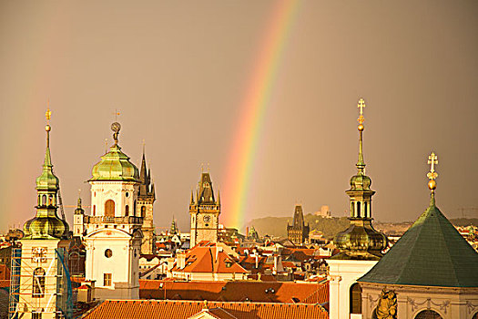 17世纪,旧城桥塔,布拉格,查理大桥,历史,中心,世界自然文化遗产,首都,捷克共和国
