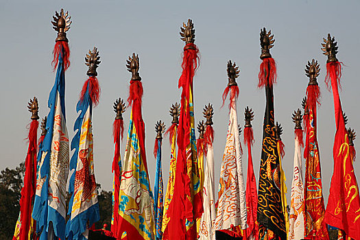 春节在天坛公园举行的祭天表演