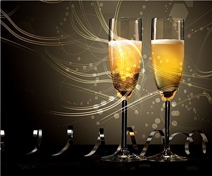 新年,婚礼,周年纪念,香槟