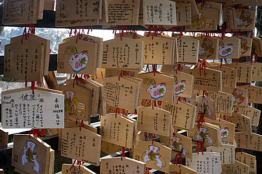 日本,京都,清水寺,冬天,祈福牌