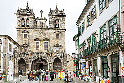 建筑,布拉加,大教堂,地区,葡萄牙,欧洲