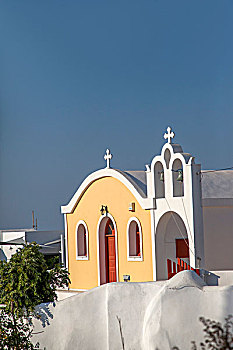 希腊圣托里尼伊亚地区教堂