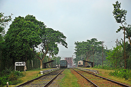 火车站,孟加拉,四月,2008年