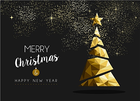 圣诞快乐,新年快乐,金三角,树