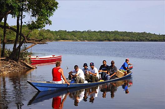 开端,泛舟,里奥内格罗,河,巴西