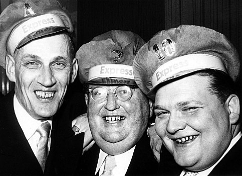 三个男人,笑,20世纪50年代,精准,地点,未知,德国,欧洲