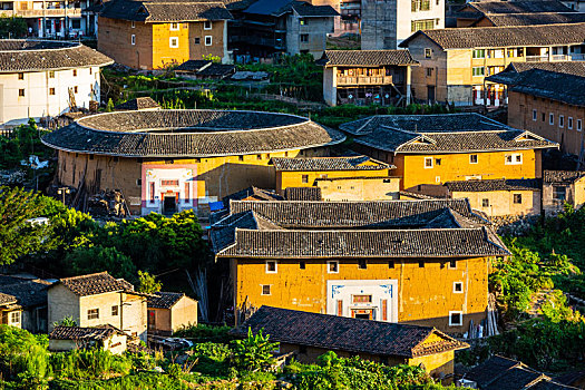 中国福建初溪客家土楼群