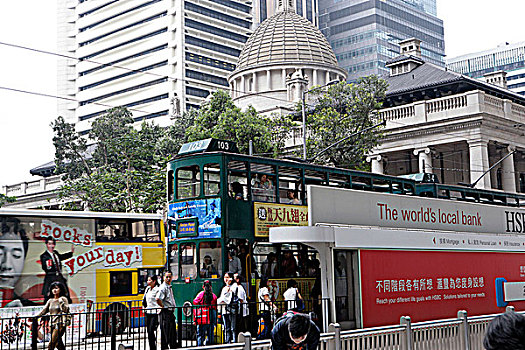 有轨电车,中心,香港