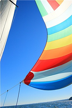 风,彩色,大三角帆,帆