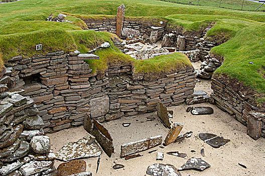苏格兰,岛屿,大陆,新石器时代,石头,住宅区,工作间