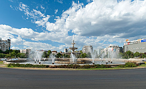 喷泉,布加勒斯特,罗马尼亚