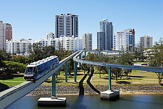 单轨铁路,赌场,黄金海岸,昆士兰,澳大利亚