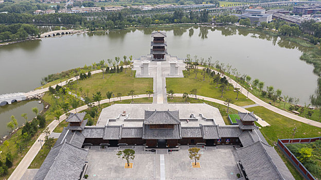 山西太原晋祠古建筑