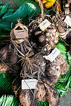 蔬菜,出售,市场,首都,岛屿,瓦努阿图,南太平洋