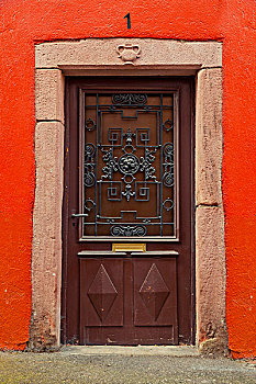 门,红房,墙壁
