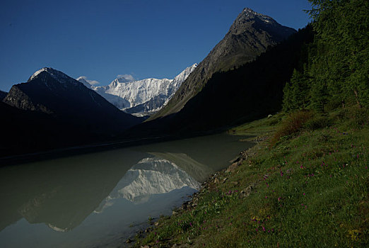 山,河,水流,峡谷,石头,岩石,陆地,靠近,漂亮,山景