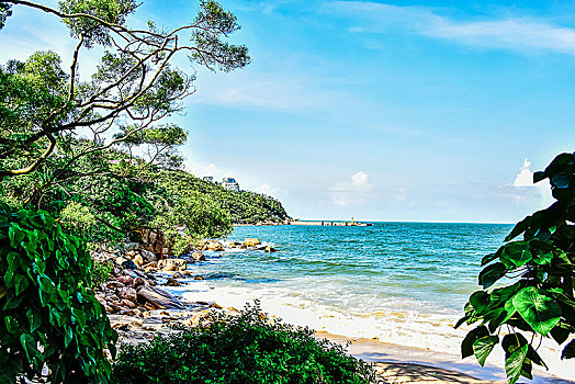 珠海东澳岛--比邻澳门的海边海景