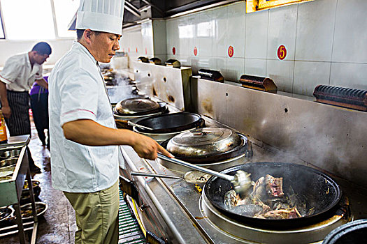 厨房大厨食品烹饪