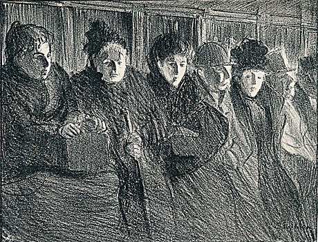 室内,有轨电车,1896年,1898年,艺术家,亚历山大