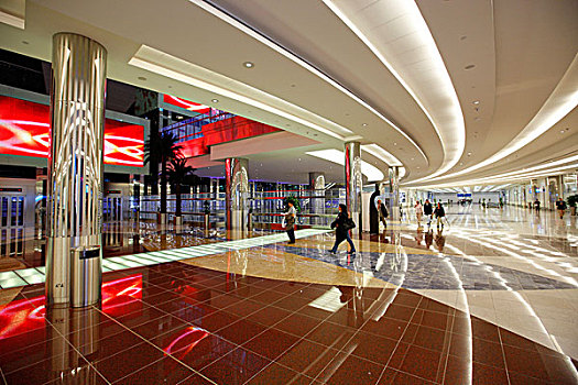 大厅,机场,迪拜,阿联酋,亚洲
