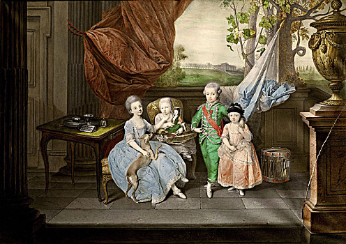 孩子,卡罗莱纳州,玛丽亚,1778年,艺术家