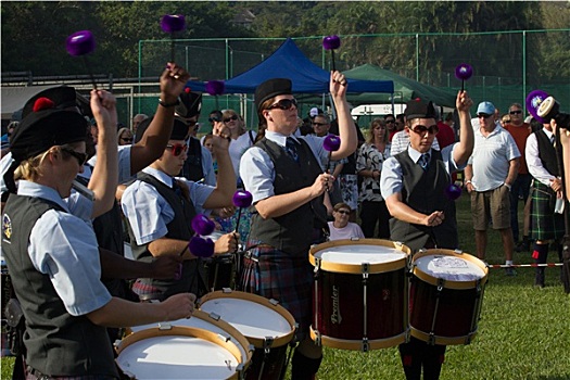 苏格兰人,乐队,风笛手,鼓手,竞争
