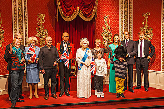 英格兰,伦敦,旅游,姿势,蜡,女王,王室