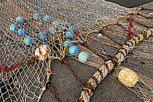 法国,拉罗谢尔,渔网
