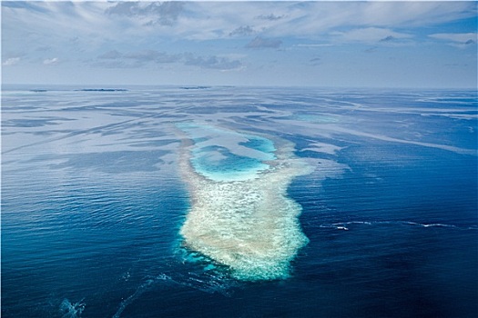 马尔代夫,岛屿,空中
