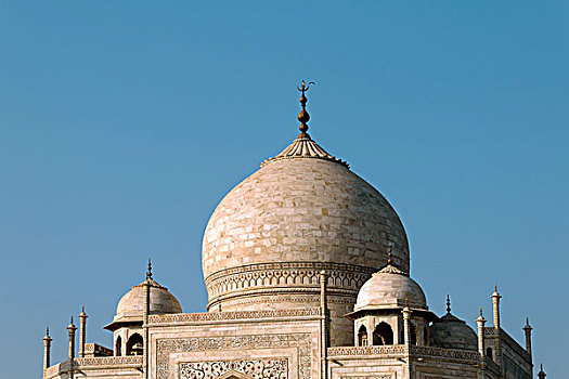 圆顶,泰姬陵,陵墓,阿格拉,北方邦,印度,亚洲