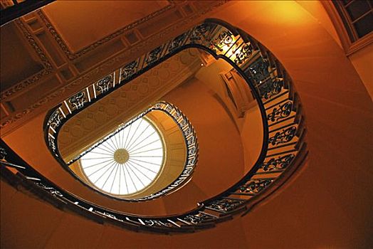 楼梯,艺术,萨默塞特宫,伦敦,英国