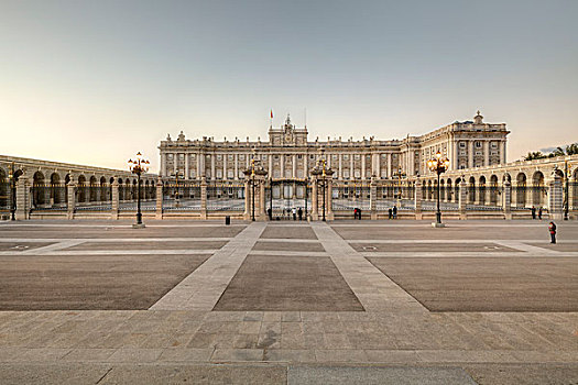 皇宫,马德里皇宫,广场,马德里,西班牙,欧洲