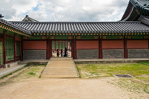 韩国首尔昌德宫宫殿建筑