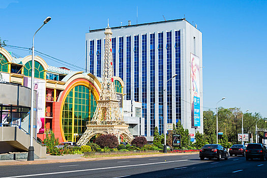 购物中心,市中心,阿拉木图,哈萨克斯坦,亚洲