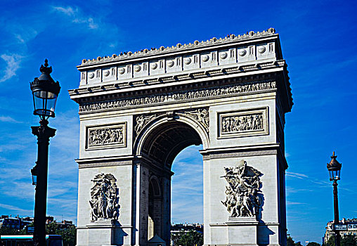 拱形,成功,地点,戴高乐,广场,巴黎,法国