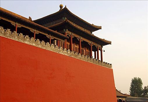 要塞,墙壁,故宫,北京,中国