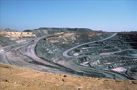 铀,矿,切削,澳大利亚