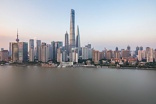 上海,黄浦江,两岸,夜景