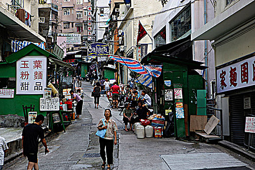生活方式,外皮,街道,中心,香港