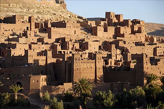 传统,建筑,要塞,山,斜坡,摩洛哥