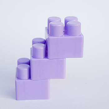 紫色,塑料制品,积木,白色背景,背景