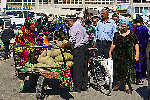 集市,布哈拉,乌兹别克斯坦,亚洲