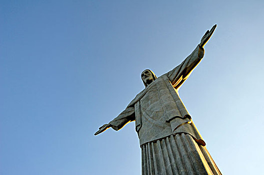 雕塑,耶稣,救世主,里约热内卢基督像,科尔科瓦多,山,里约热内卢,巴西,南美
