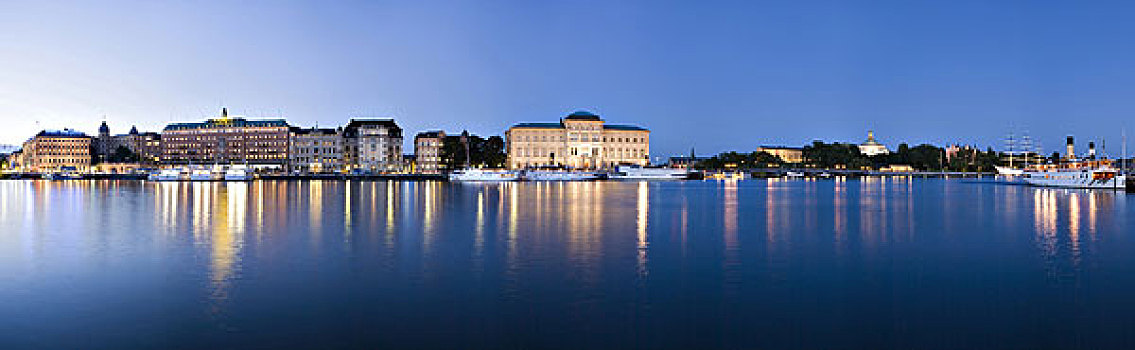 瑞典,斯德哥尔摩,城市风光,全景
