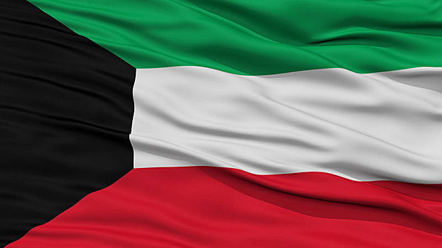 特写,科威特,旗帜