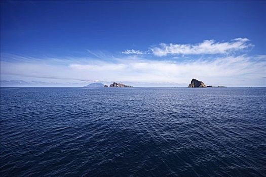 背景,埃奥利群岛,西西里,意大利
