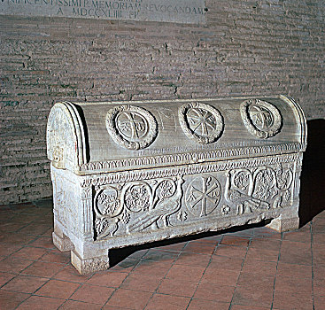 石棺,主教,5世纪,艺术家,未知